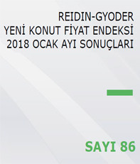  REIDIN-GYODER Yeni Konut Fiyat Endeksi 2018 Ocak Ayı Sonuçları 