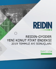  GYODER, Yeni Konut Fiyat Endeksi'nin Temmuz 2019 Raporu'nu açıkladı. 