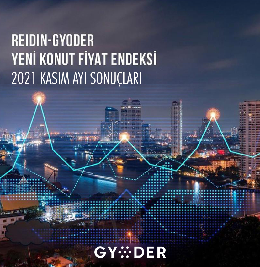  REIDIN-GYODER Yeni Konut Fiyat Endeksi'nin Kasım 2021 Raporu'nu açıkladı.