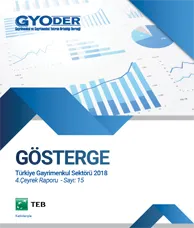  GYODER Gösterge Türkiye Gayrimenkul Sektörü 4. Çeyrek 2018 Raporu 