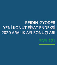  GYODER, Yeni Konut Fiyat Endeksi'nin Aralık 2020 Raporu'nu açıkladı. 