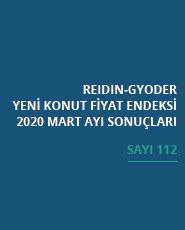  GYODER, Yeni Konut Fiyat Endeksi'nin Mart 2020 Raporu'nu açıkladı. 