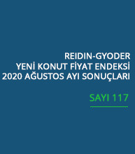  GYODER, Yeni Konut Fiyat Endeksi'nin Ağustos 2020 Raporu'nu açıkladı. 