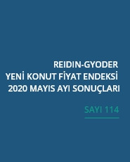  GYODER, Yeni Konut Fiyat Endeksi'nin Mayıs 2020 Raporu'nu açıkladı. 