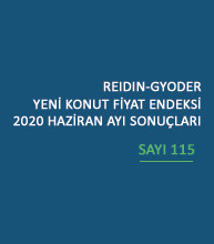  GYODER, Yeni Konut Fiyat Endeksi'nin Haziran 2020 Raporu'nu açıkladı. 