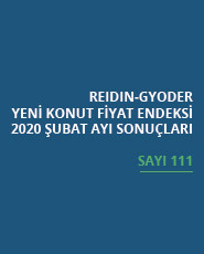  GYODER, Yeni Konut Fiyat Endeksi'nin Şubat 2020 Raporu'nu açıkladı. 